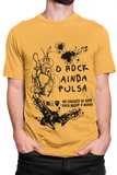Camiseta O Rock Ainda Pulsa no Coração