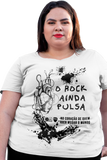 Camiseta O Rock Ainda Pulsa no Coração