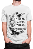 Camiseta O Rock Ainda Pulsa no Coração