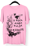 Camiseta O Rock Ainda Pulsa no Coração