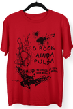 Camiseta O Rock Ainda Pulsa no Coração