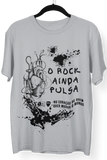 Camiseta O Rock Ainda Pulsa no Coração